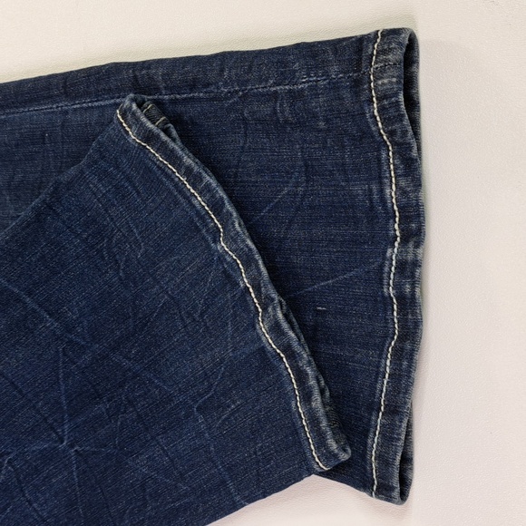 Grace in LA Bootcut Wing Bling Button Flap Back Pockets Size 27 - Picture 12 of 17